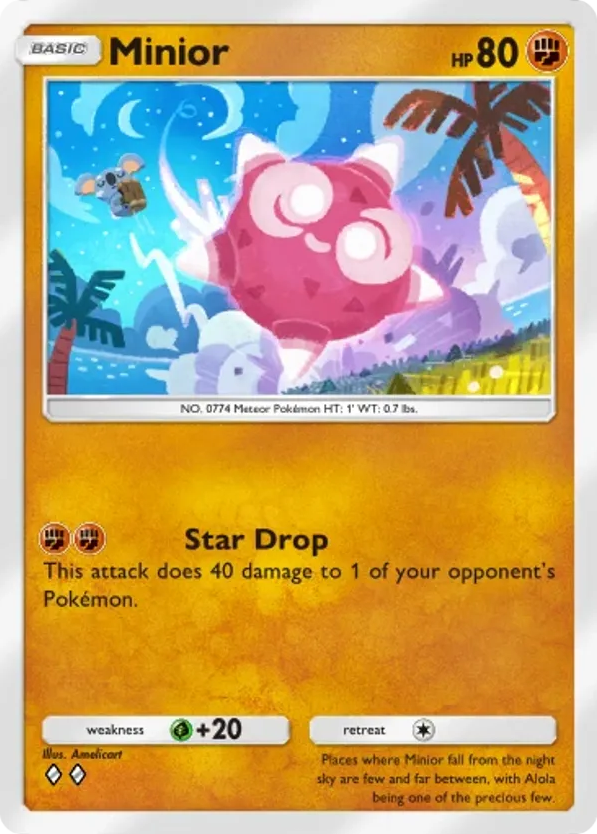 Minior card front