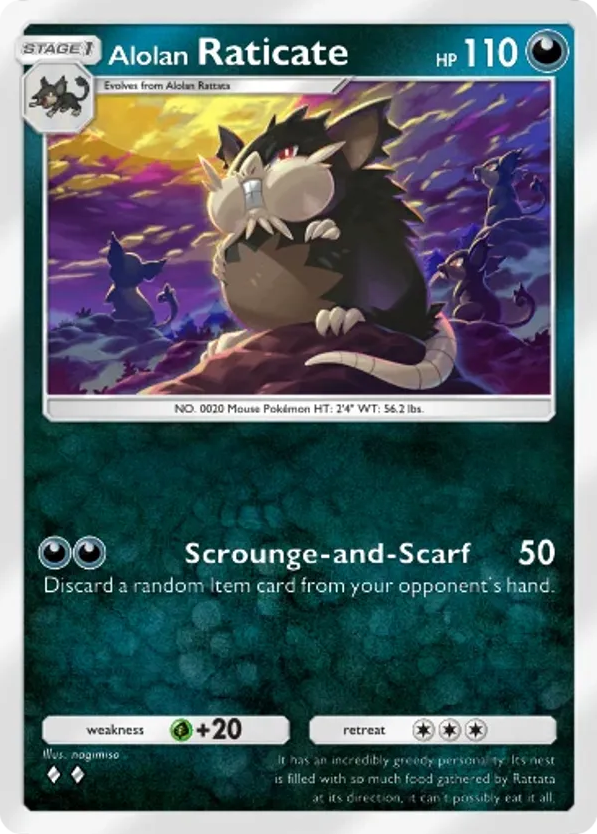 Alolan Raticate card front