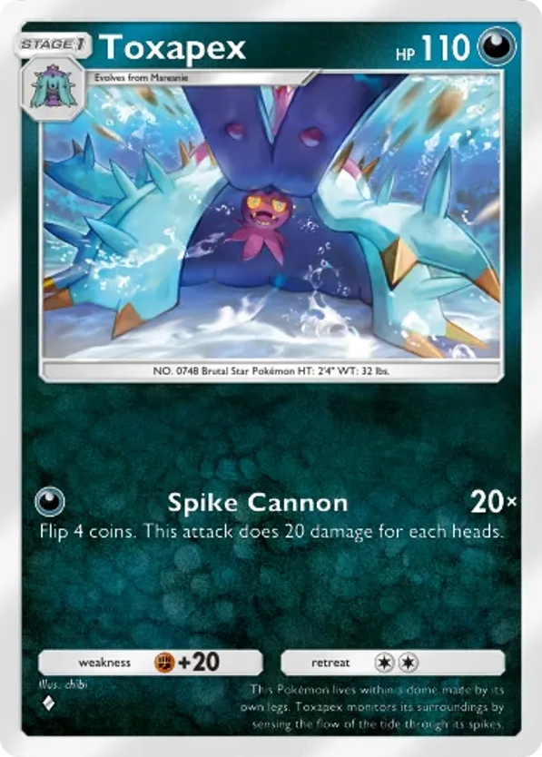 Toxapex card front