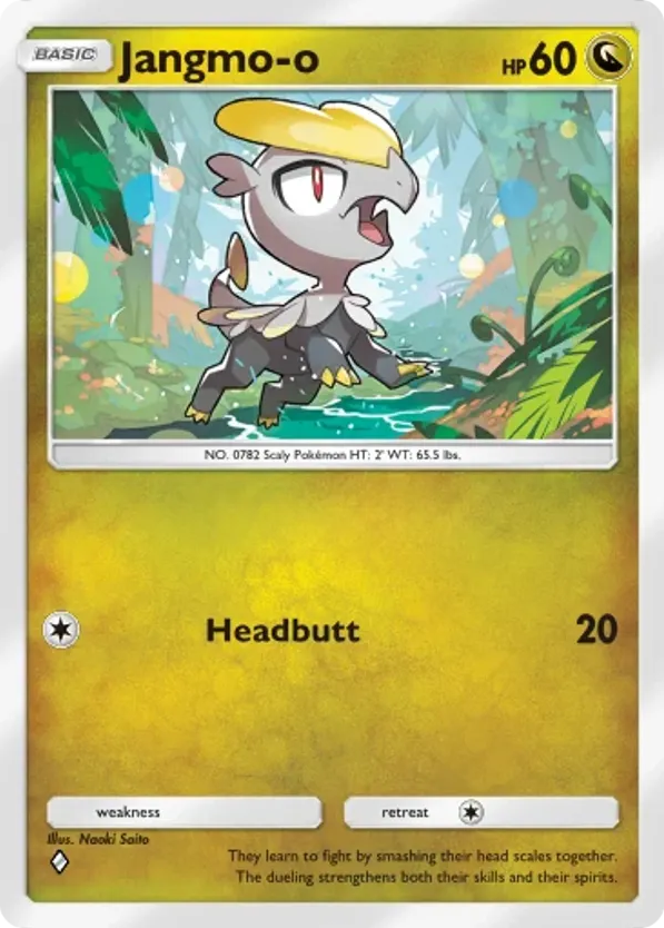 Jangmo-o card front