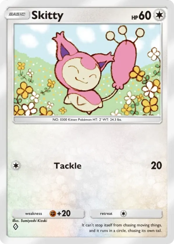 Skitty card front