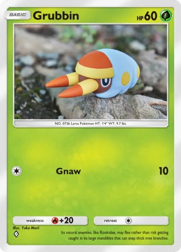 Grubbin card front