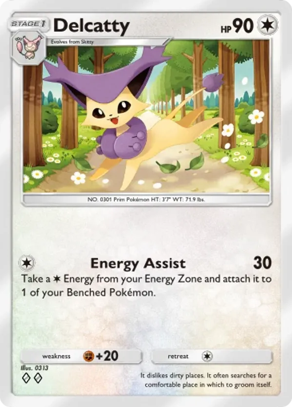 Delcatty card front