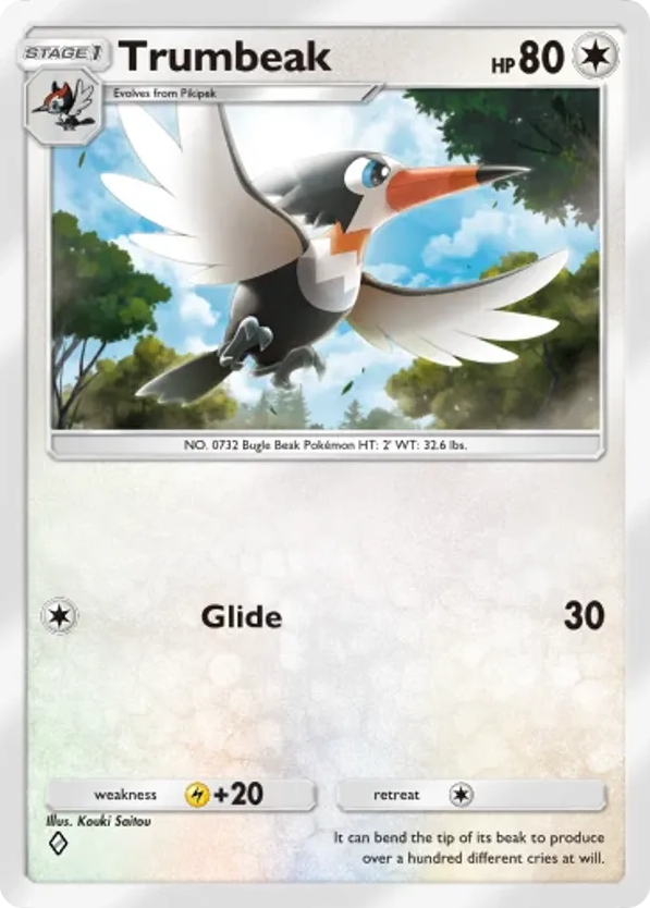 Trumbeak card front