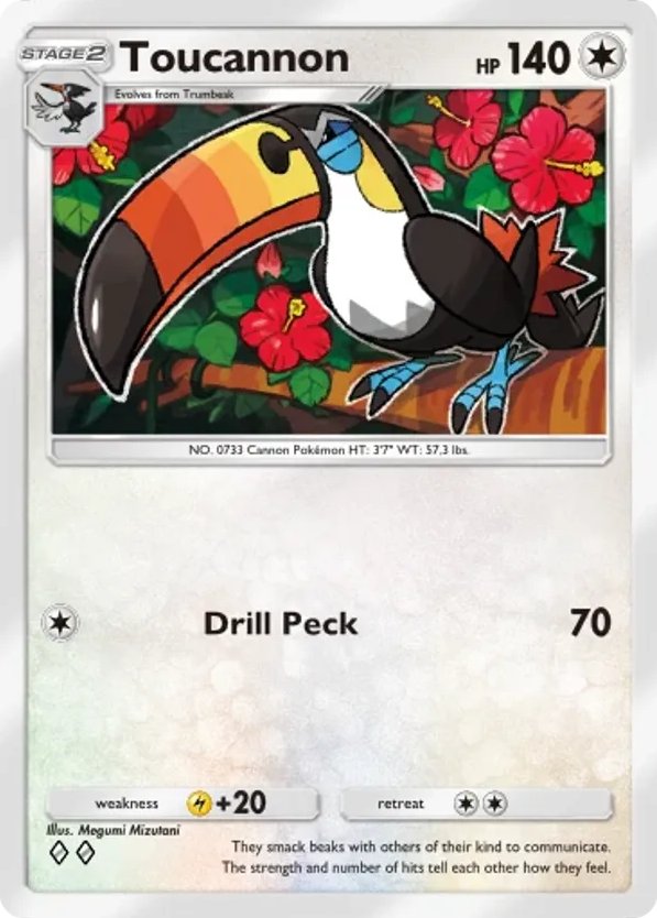 Toucannon card front