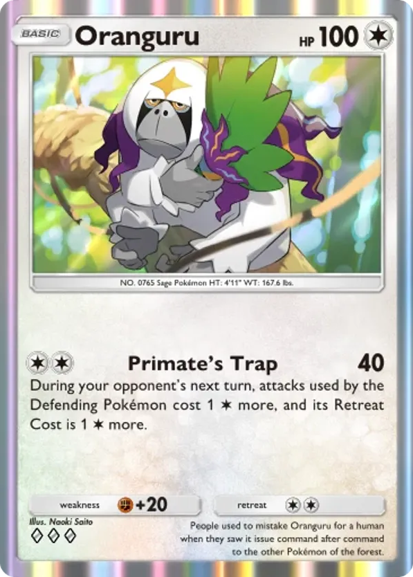 Oranguru card front