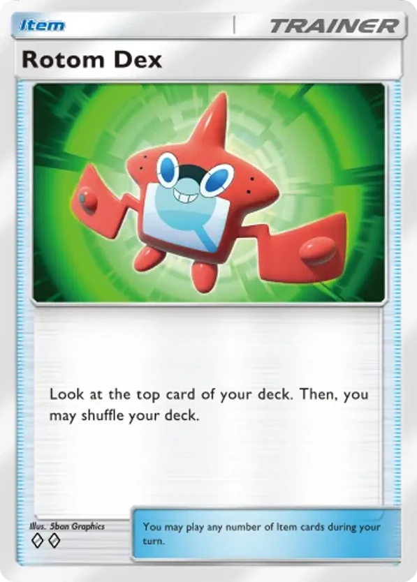 Rotom Dex card front
