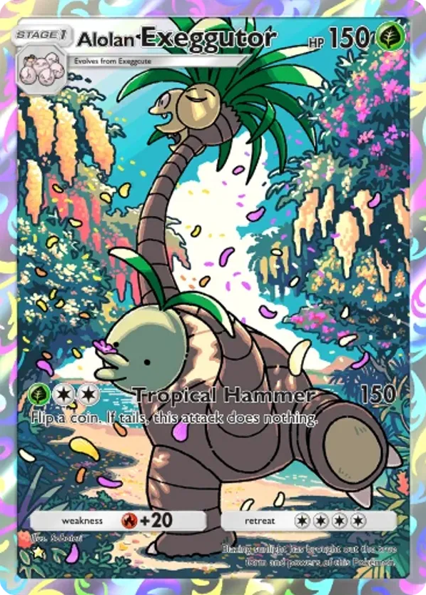 Alolan Exeggutor card front