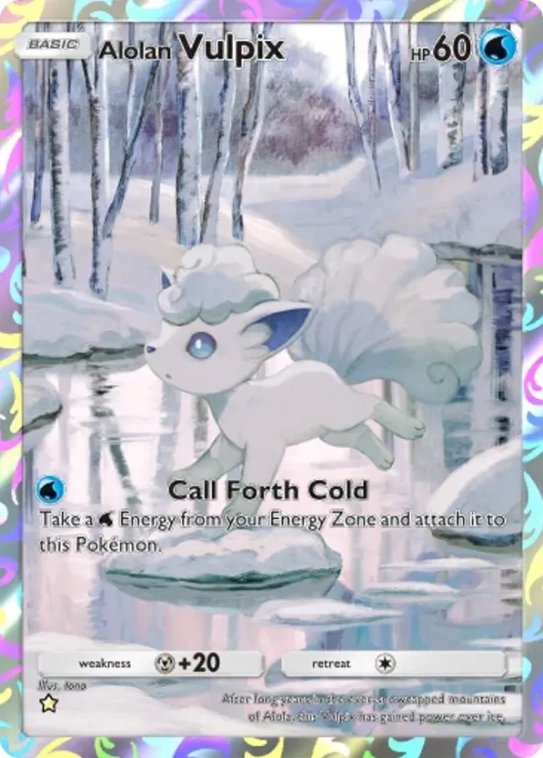 Alolan Vulpix card front