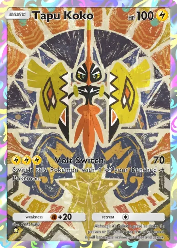 Tapu Koko card front