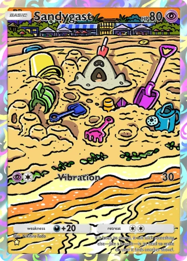 Sandygast card front
