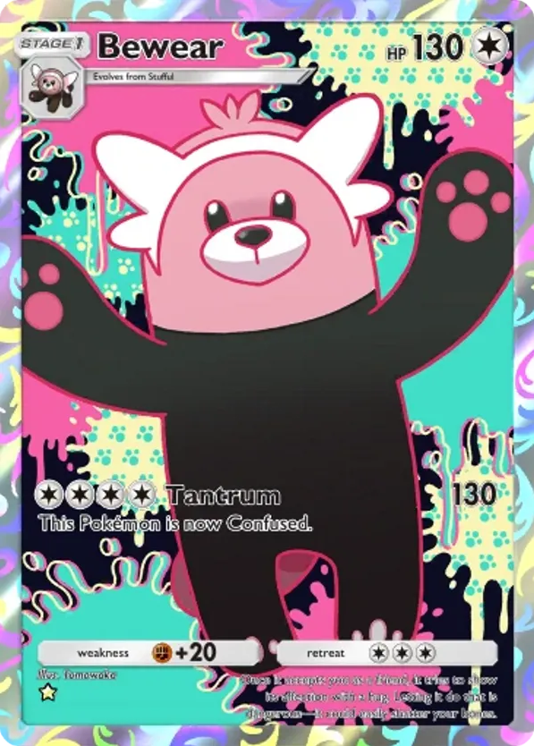 Bewear card front