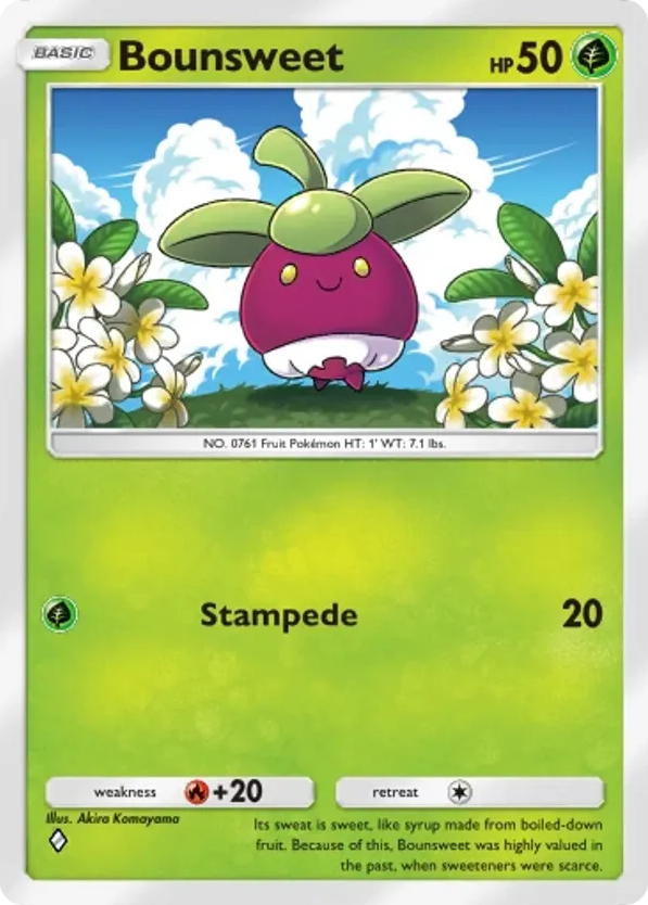 Bounsweet card front