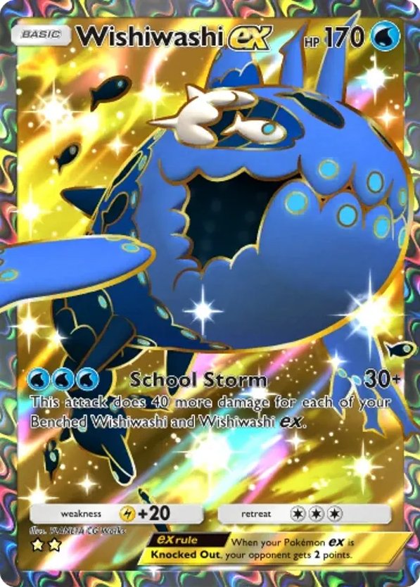 Wishiwashi ex card front