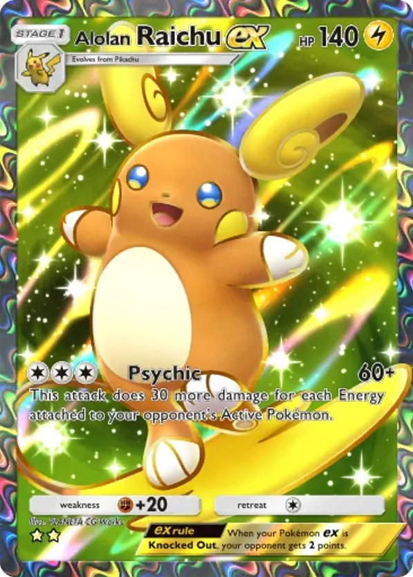 Alolan Raichu ex card front