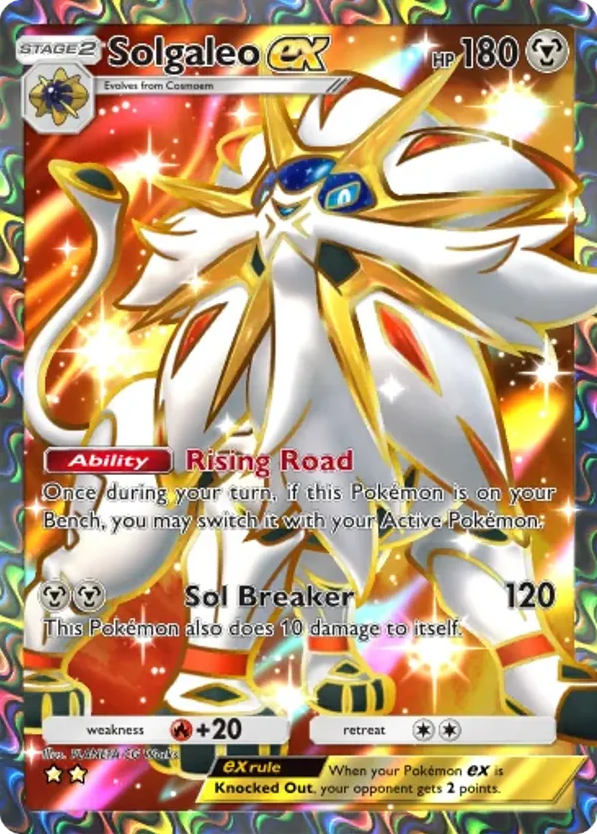 Solgaleo ex card front