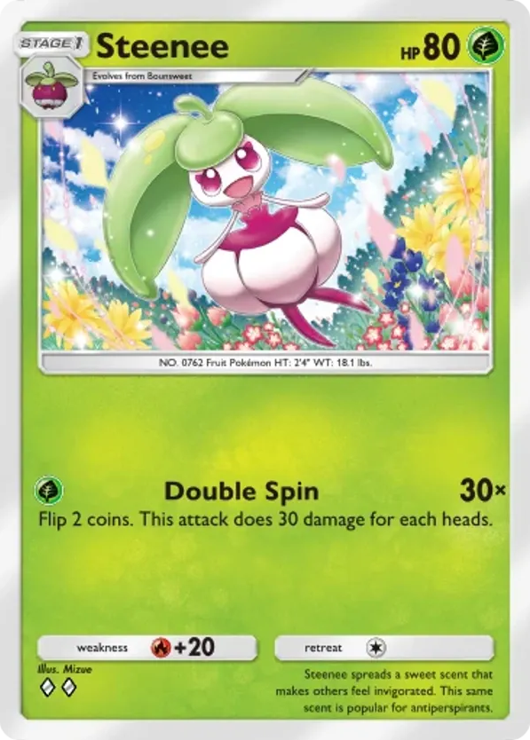 Steenee card front