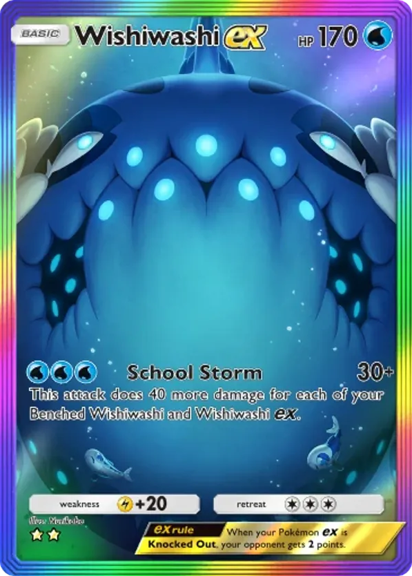 Wishiwashi ex card front