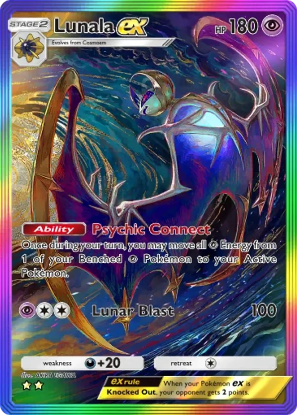 Lunala ex card front