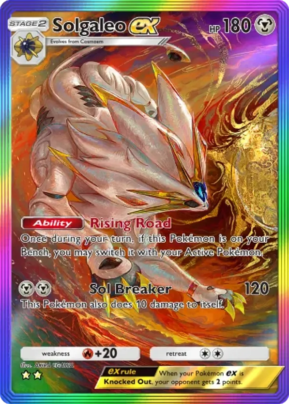 Solgaleo ex card front