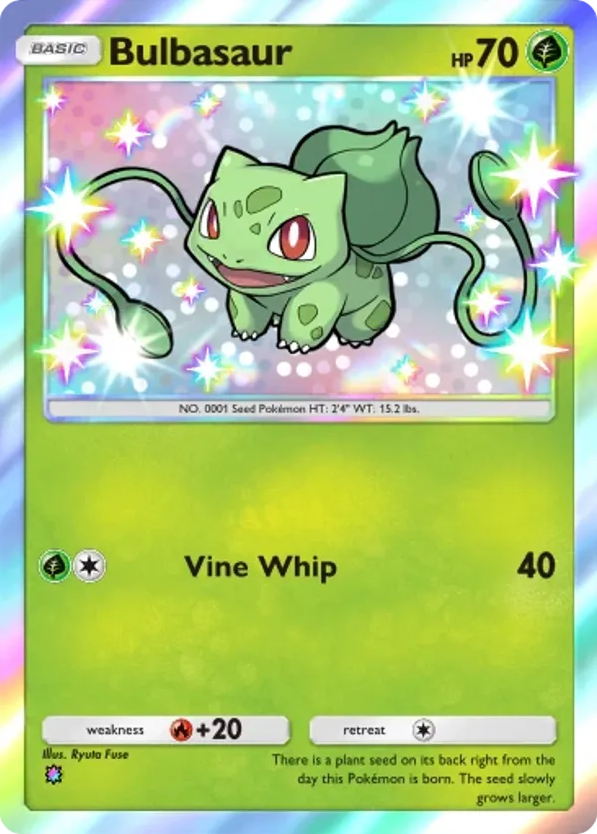 Bulbasaur card front