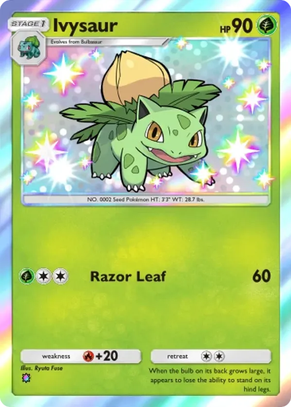 Ivysaur card front