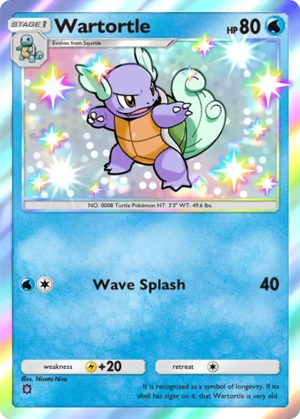 Wartortle card front