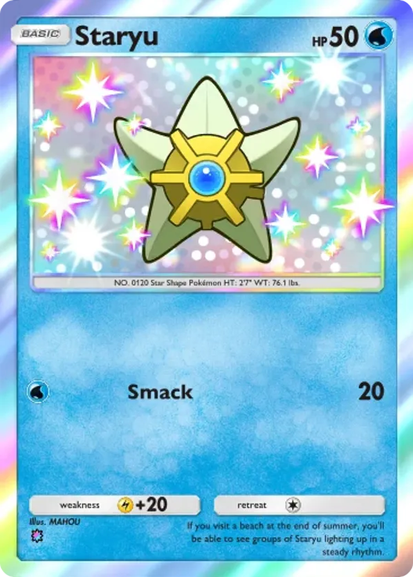 Staryu card front