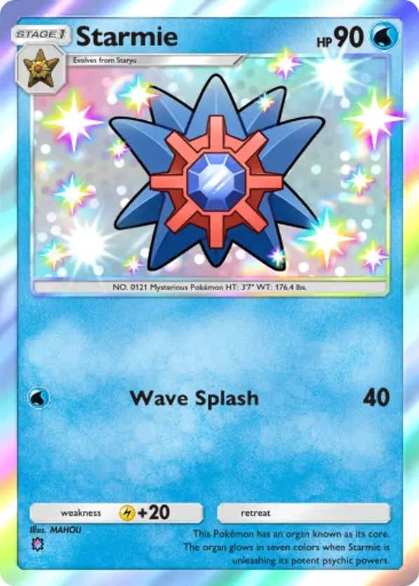 Starmie card front