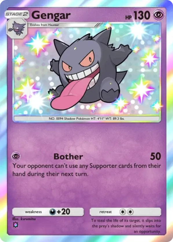 Gengar card front