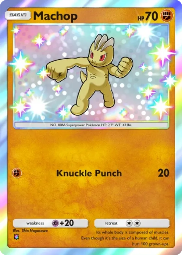 Machop card front