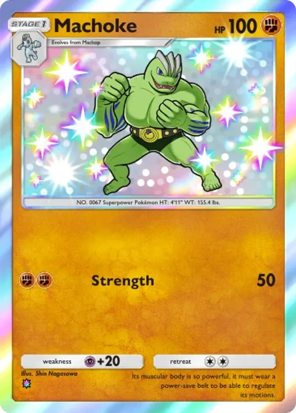 Machoke card front