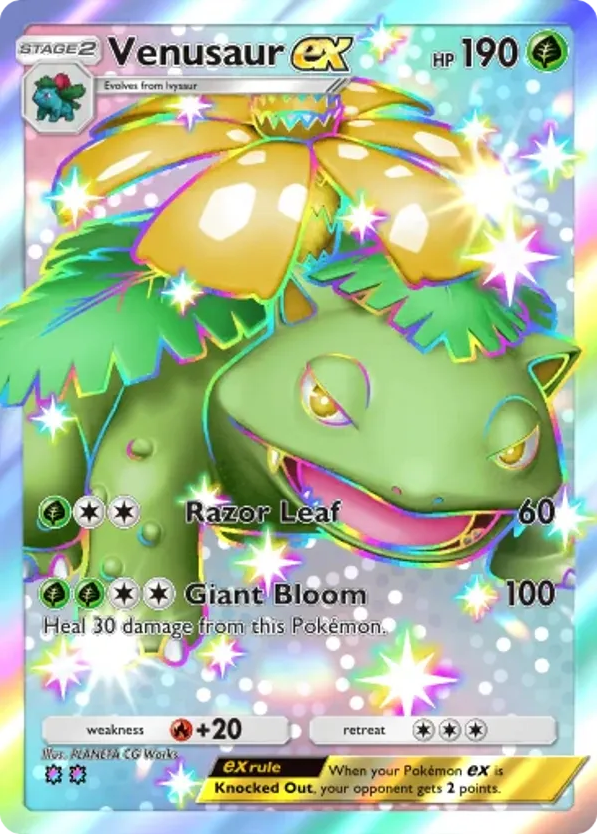 Venusaur ex card front