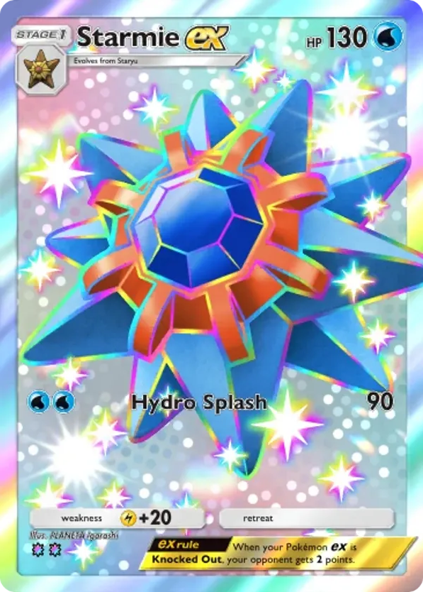 Starmie ex card front