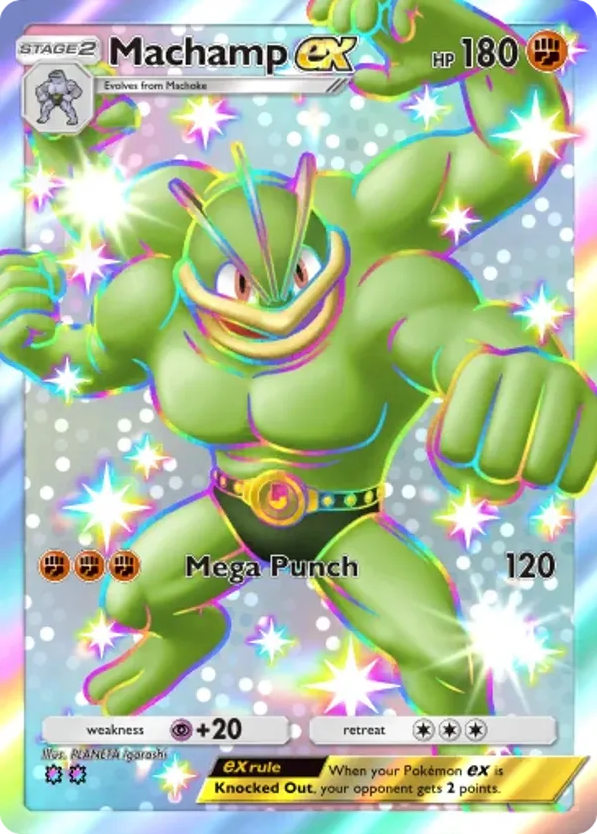 Machamp ex card front