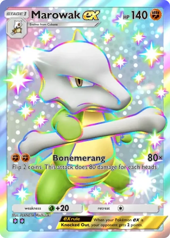 Marowak ex card front