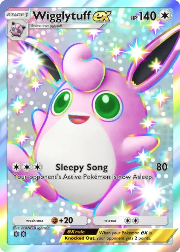 Wigglytuff ex card front