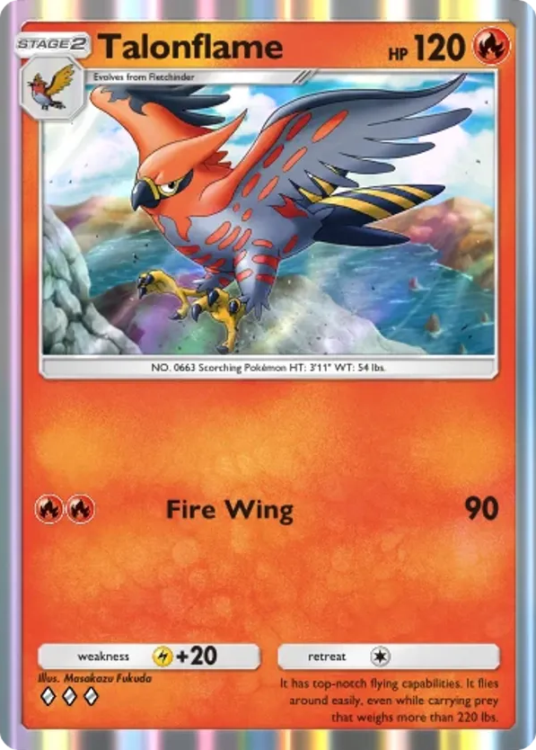 Talonflame card front