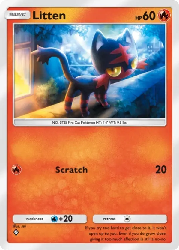 Litten card front