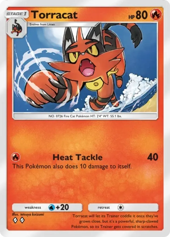 Torracat card front