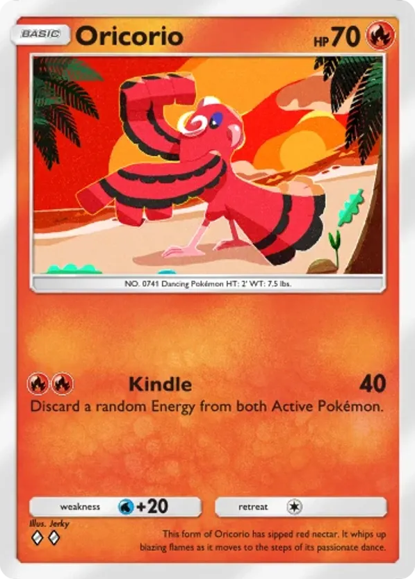 Oricorio card front