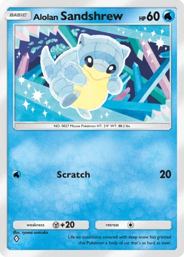 Alolan Sandshrew card front