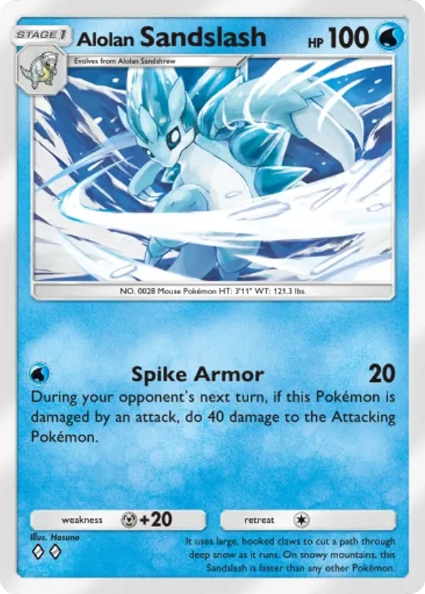 Alolan Sandslash card front