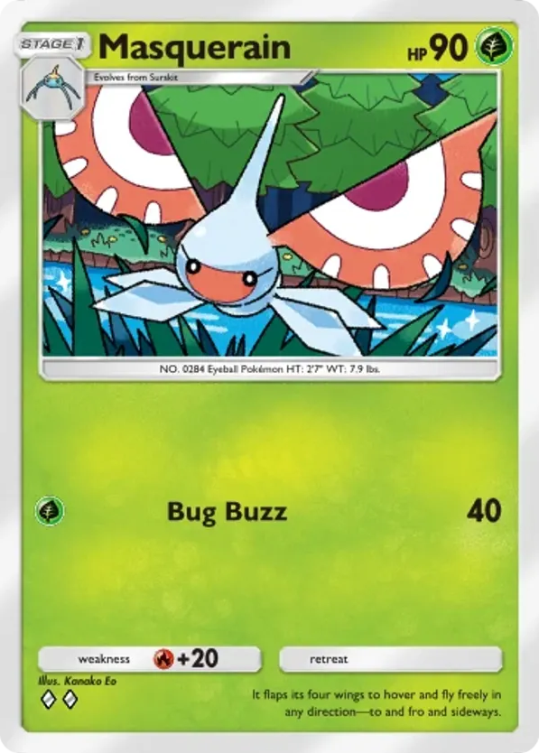 Masquerain card front