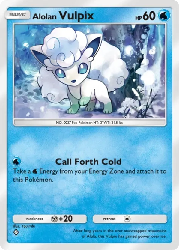 Alolan Vulpix card front