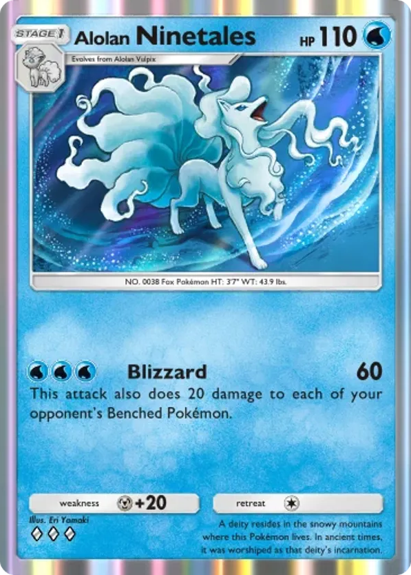 Alolan Ninetales card front
