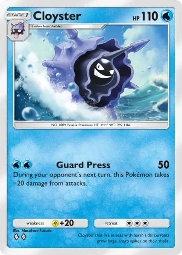 Cloyster card front