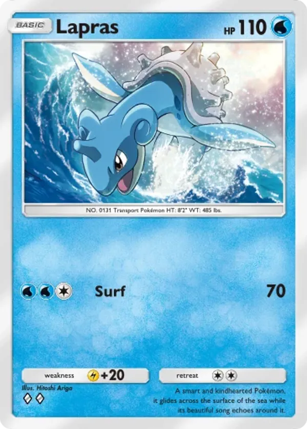Lapras card front