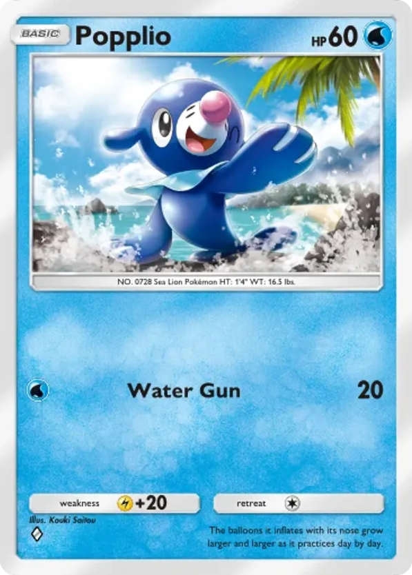 Popplio card front