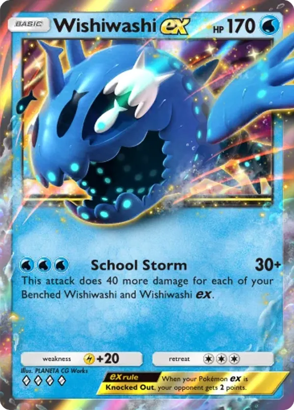 Wishiwashi ex card front